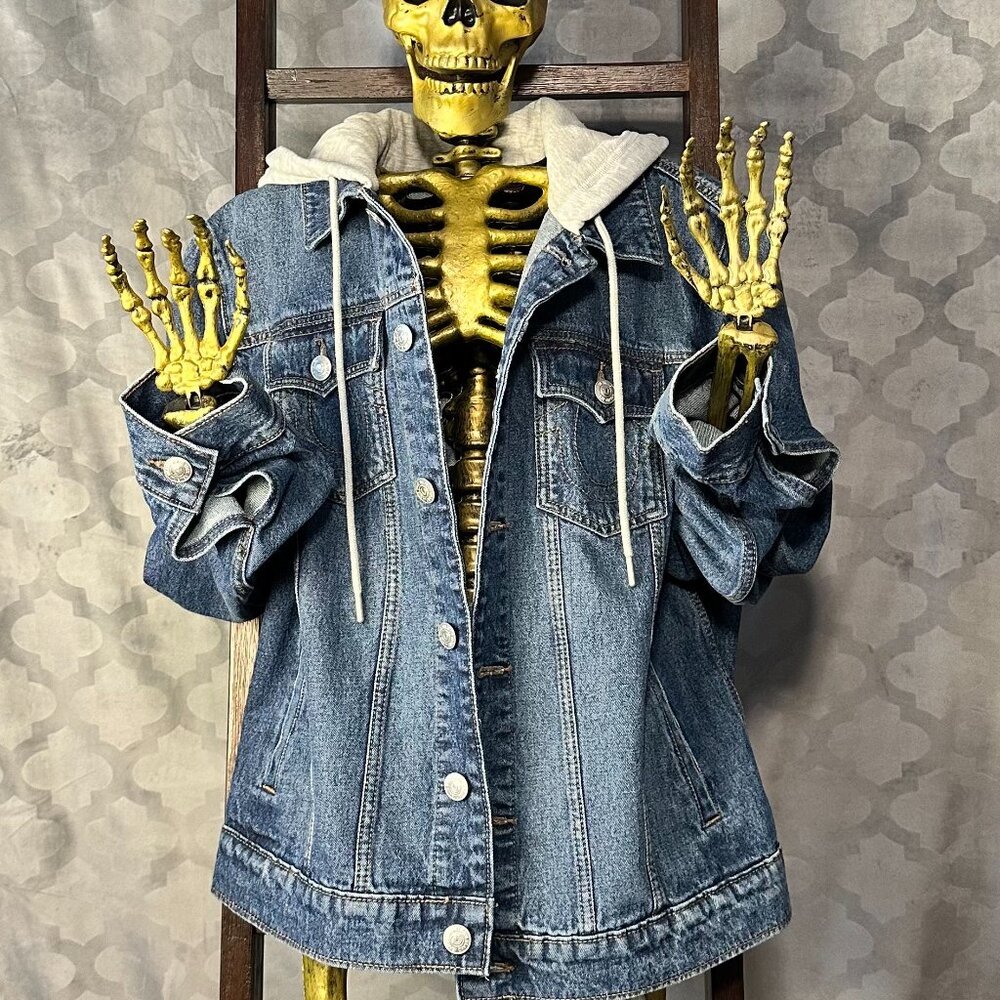 True Religion Trucker Jean Jacket with Hood